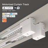 Matter over Wi-Fi Smart Curtain Motor Single Panel Track Smart Home Electric Rail Work with Alexa Google Assistant Apple Homekit SmartThings